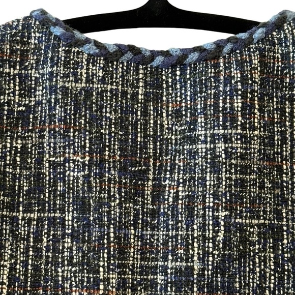 Loft Petites Cropped Tweed Jacket Size MP - Picture 7 of 11